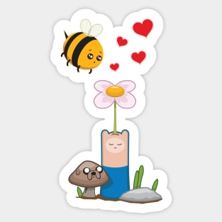 Bee in love Sticker